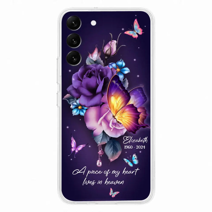 Custom Personalized Butterfly Memorial Phone Case - Memorial Gift Idea - Case for iPhone/Samsung