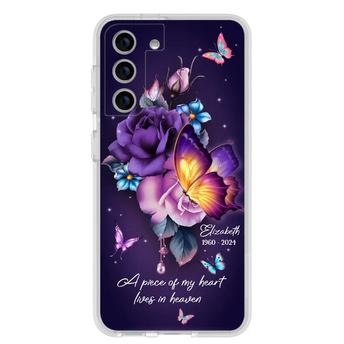 Custom Personalized Butterfly Memorial Phone Case - Memorial Gift Idea - Case for iPhone/Samsung