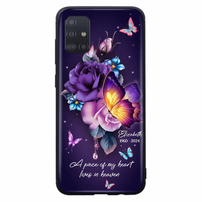 Custom Personalized Butterfly Memorial Phone Case - Memorial Gift Idea - Case for iPhone/Samsung