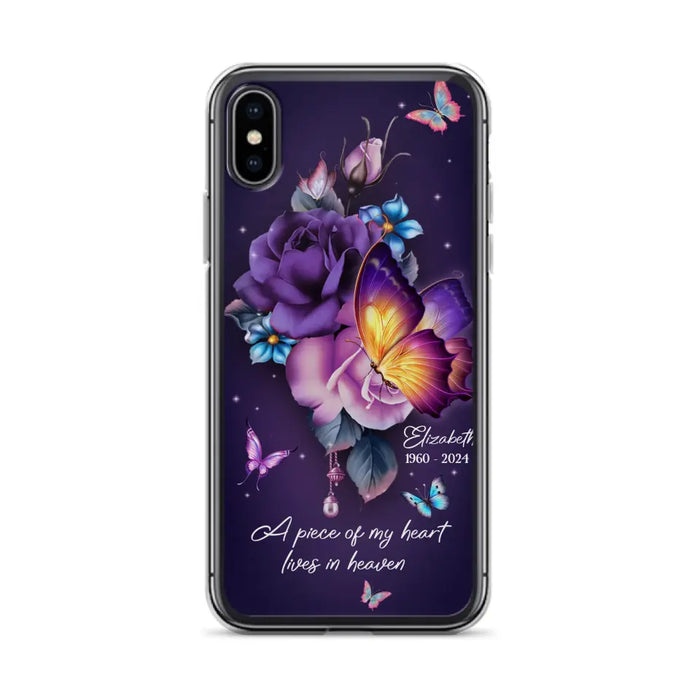 Custom Personalized Butterfly Memorial Phone Case - Memorial Gift Idea - Case for iPhone/Samsung