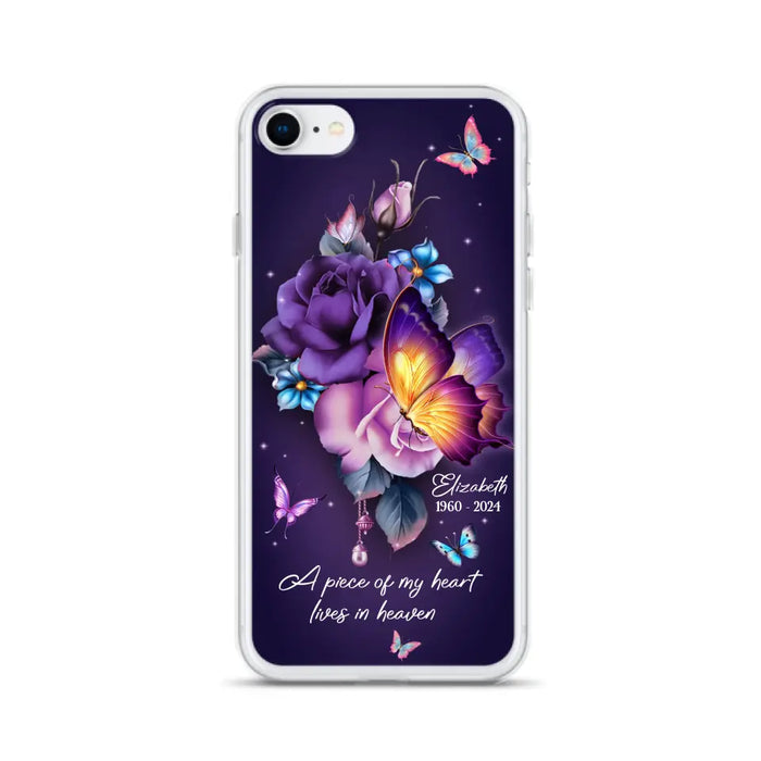 Custom Personalized Butterfly Memorial Phone Case - Memorial Gift Idea - Case for iPhone/Samsung