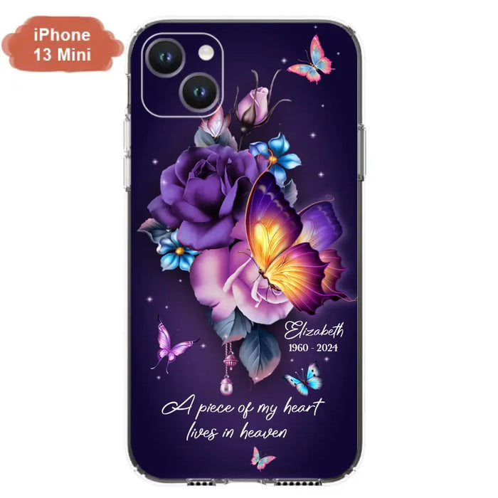 Custom Personalized Butterfly Memorial Phone Case - Memorial Gift Idea - Case for iPhone/Samsung