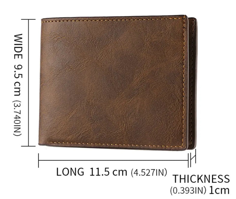 Personalized Dad Leather Wallet - Up to 4 Kids - Father's Day Gift Idea For Dad/Husband - This Wallet Belongs To The World's Best Dad