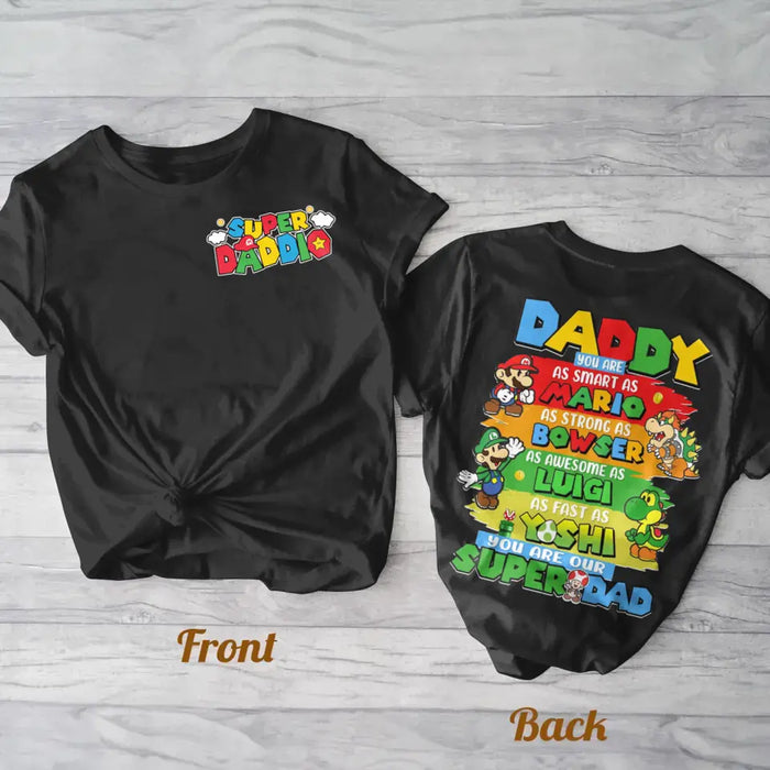 Custom Personalized Super Daddio AOP T-shirt - Father's Day Gift Idea