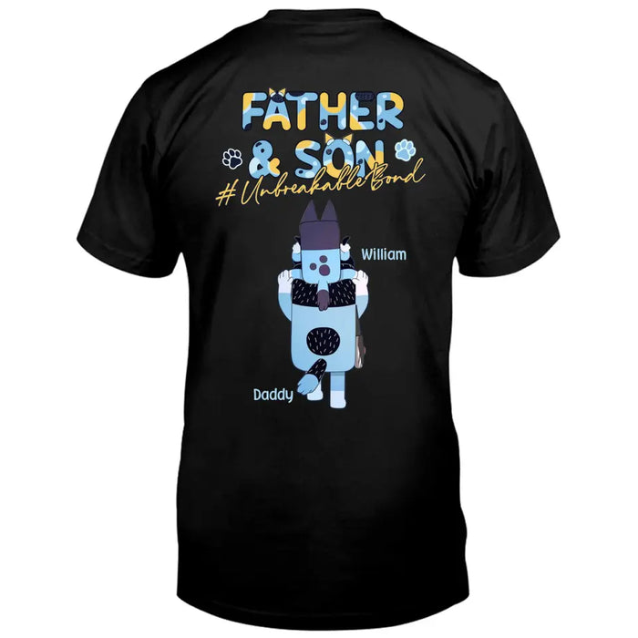 Custom Personalized Father Kid/Adult T-shirt - Upto 5 Kids - Father's Day Gift Idea - Father & Son/Daughter Unbreakable Bond