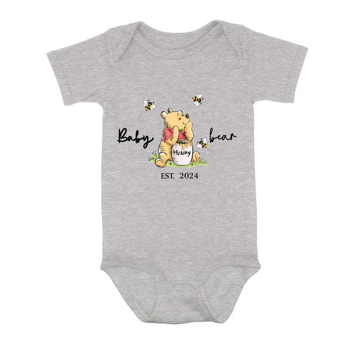 Custom Personalized Family Bear Baby Onesie/T-Shirt - Father's Day/Mother's Day Gift Idea