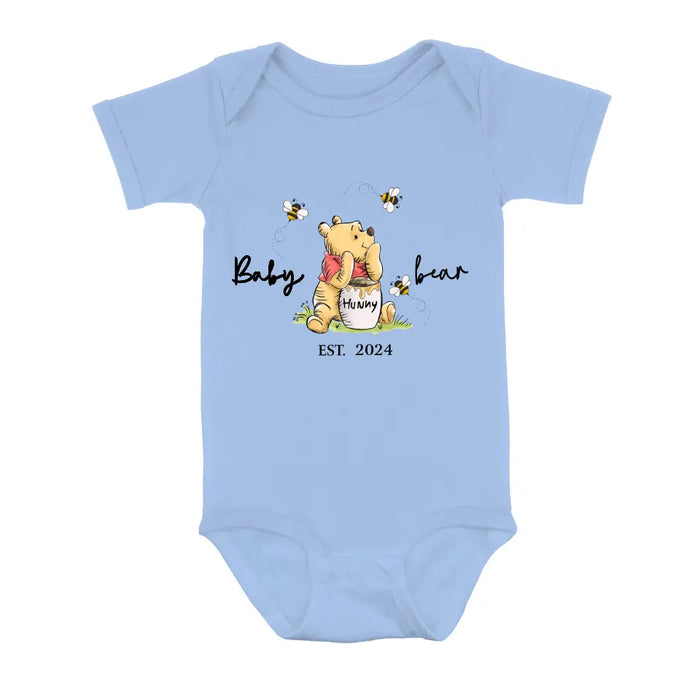 Custom Personalized Family Bear Baby Onesie/T-Shirt - Father's Day/Mother's Day Gift Idea