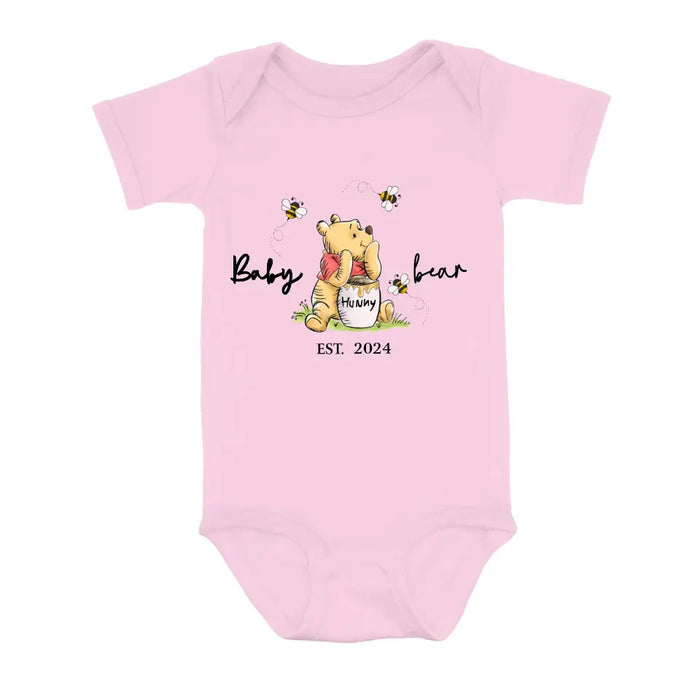 Custom Personalized Family Bear Baby Onesie/T-Shirt - Father's Day/Mother's Day Gift Idea