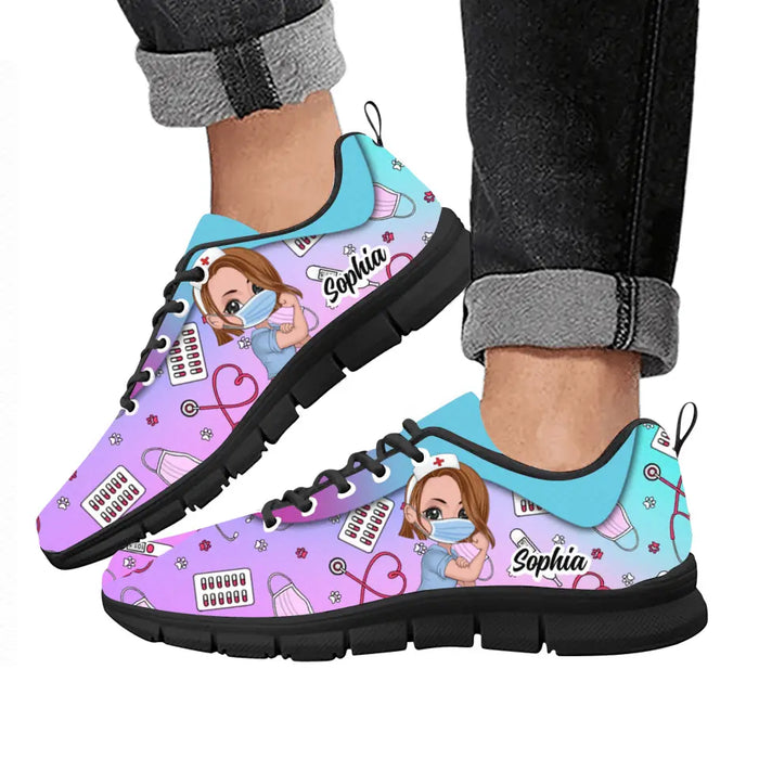 Custom Personalized Nurse Sneakers - Gift Idea For Nurses/Friends/ Birthday