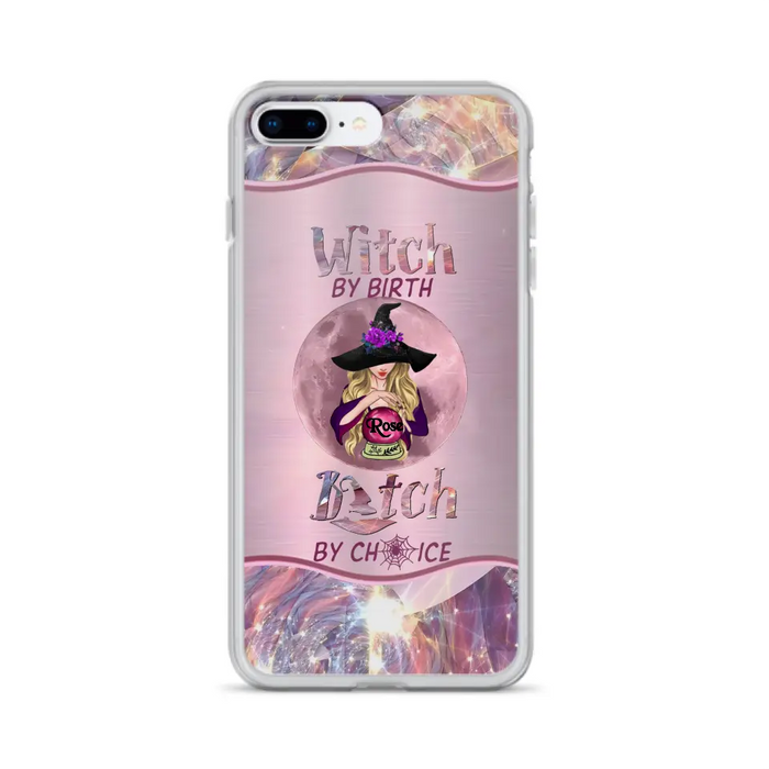 Personalized Witch Phone Case - Halloween Gift Idea For Witch Lovers - Case For iPhone/Samsung  - Witch By Birth Bitch By Choice