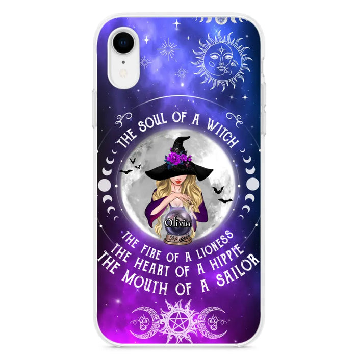 Personalized Witch Phone Case - Halloween Gift Idea For Witch Lovers - The Soul Of A Witch - Case For iPhone/Samsung