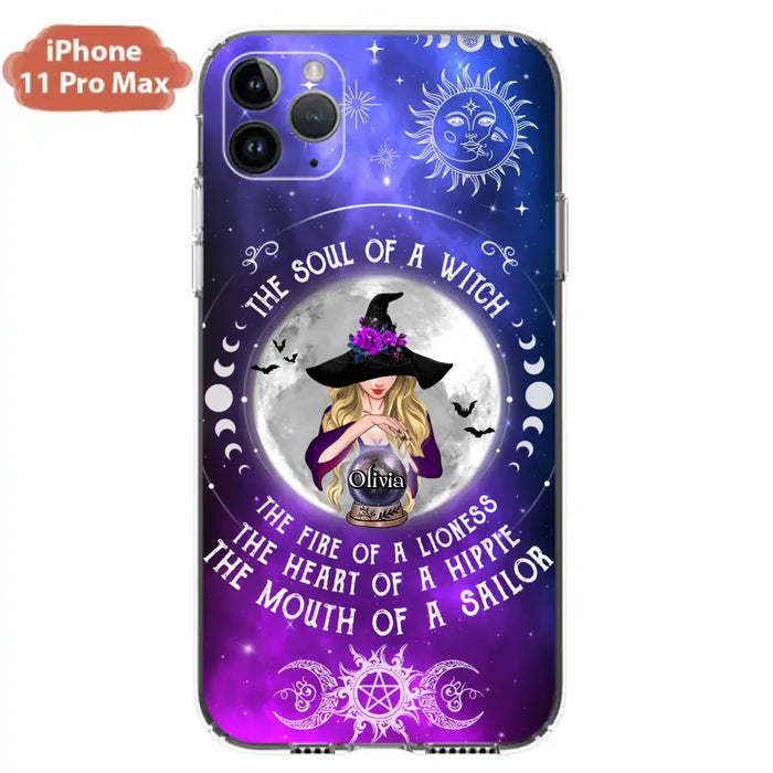 Personalized Witch Phone Case - Halloween Gift Idea For Witch Lovers - The Soul Of A Witch - Case For iPhone/Samsung