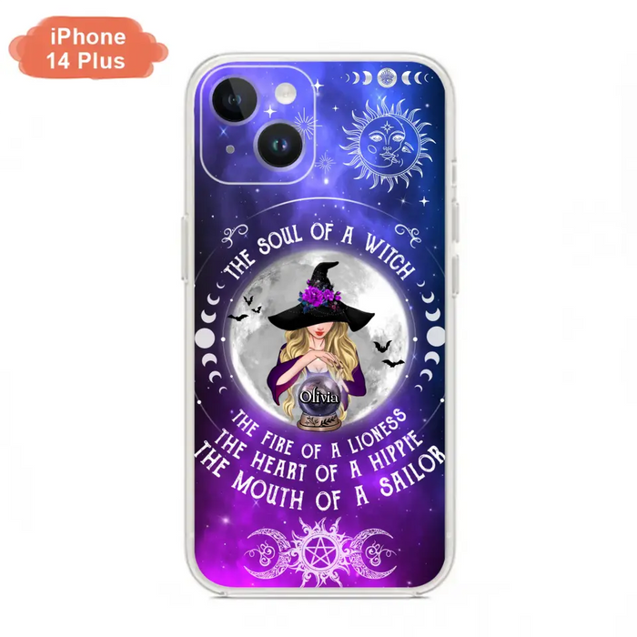 Personalized Witch Phone Case - Halloween Gift Idea For Witch Lovers - The Soul Of A Witch - Case For iPhone/Samsung