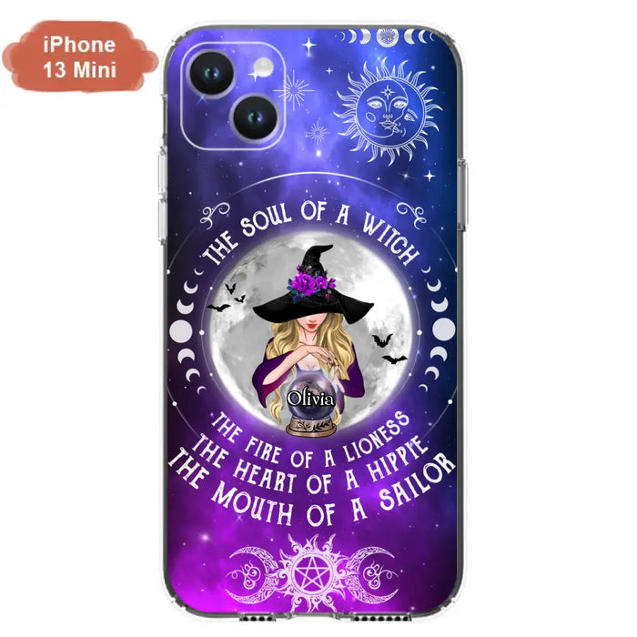 Personalized Witch Phone Case - Halloween Gift Idea For Witch Lovers - The Soul Of A Witch - Case For iPhone/Samsung