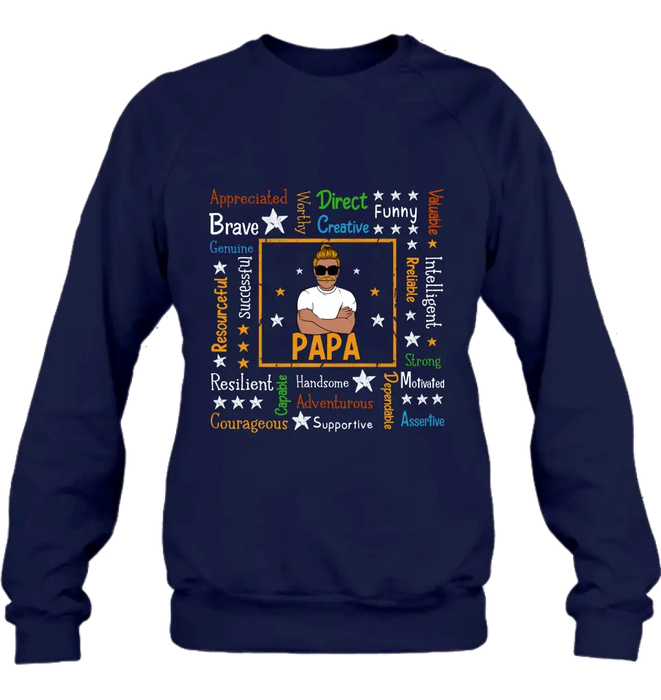 Custom Personalized Daddy Affirmation Shirt/ Hoodie - Father's Day Gift Idea For Dad/ Grandpa