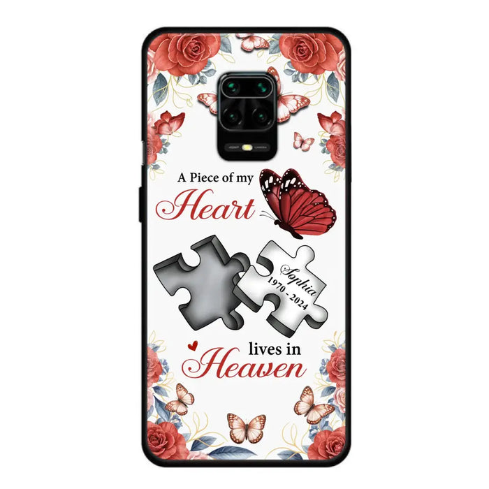 Custom Personalized Memorial Phone Case - Memorial Gift Idea - A Piece Of My Heart Lives In Heaven - Case for Xiaomi/Huawei/Oppo