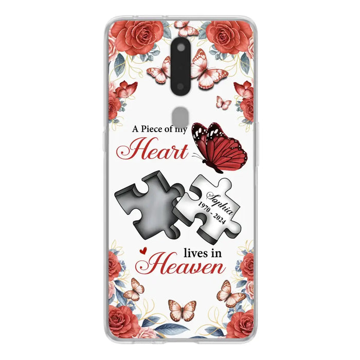 Custom Personalized Memorial Phone Case - Memorial Gift Idea - A Piece Of My Heart Lives In Heaven - Case for Xiaomi/Huawei/Oppo