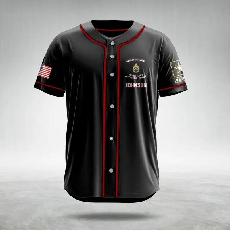 Personalized Veteran AOP Baseball Jersey - Gift Idea For Veteran/Father's Day - Don't Tread On Me