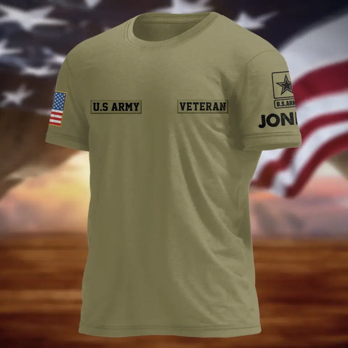 Custom Personalized Veteran AOP T-shirt - Gift Idea For Veteran - When I'm Good I'm God's Son But When I'm Bad I'm Devil's Dad