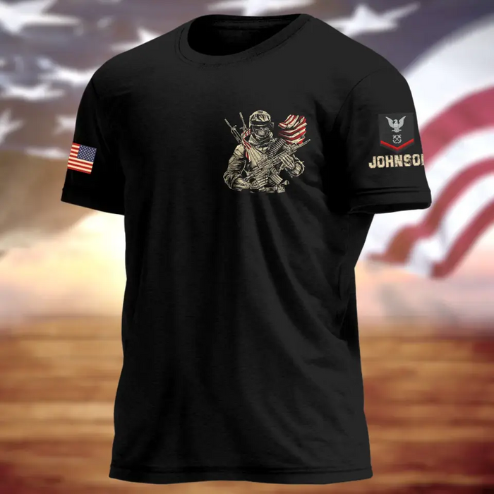 Custom Personalized Veteran All-Over Print T-Shirt - Gift Idea For Veteran - I Didn't Go To Harvard I Went To Fort Jackson