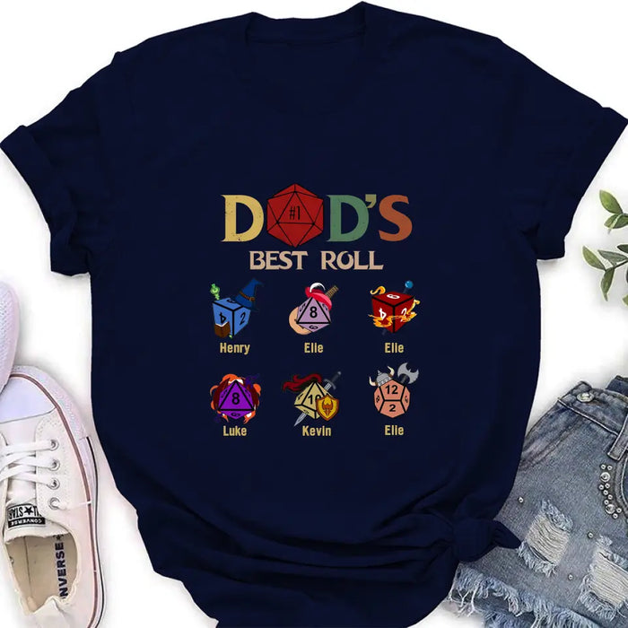 Custom Personalized Dad's Best Roll Shirt/Hoodie -  Gift Idea for Father's Day - Upto 6 Kids