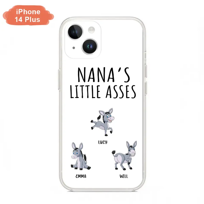 Custom Personalized Donkeys Phone Case - Gift Idea For Family/ Grandma/ Papa - Upto 12 Donkeys - Case For iPhone/ Samsung - Boss's Pain In The Asses