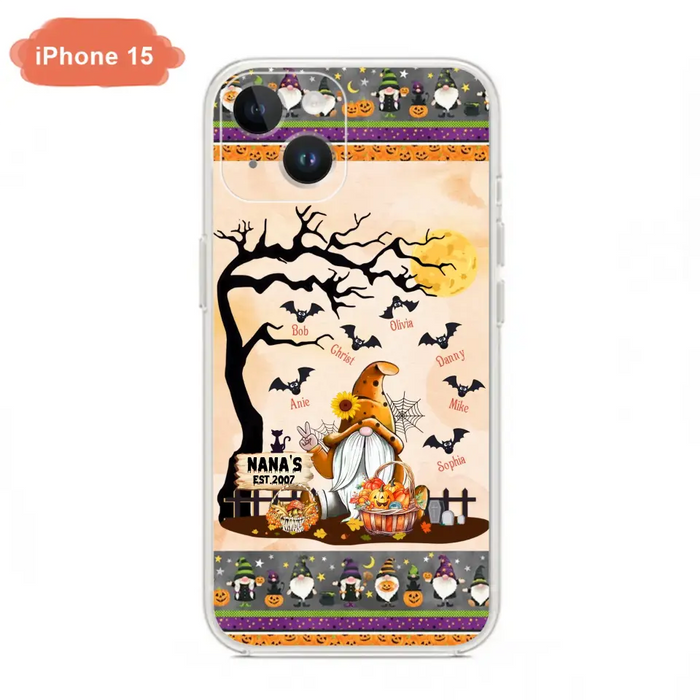 Custom Personalized Boo Grandma Phone Case - Halloween Gift For Grandma - Upto 7 Kids - Case For iPhone/ Samsung