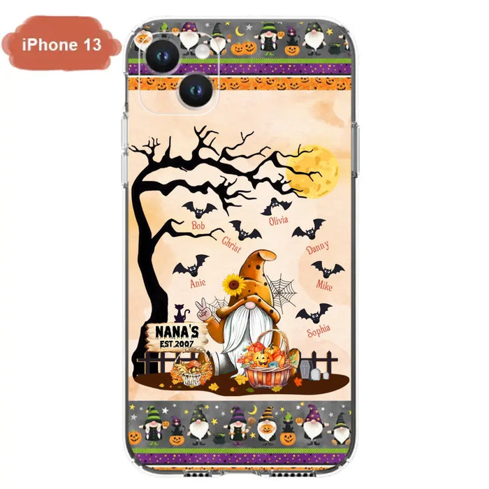 Custom Personalized Boo Grandma Phone Case - Halloween Gift For Grandma - Upto 7 Kids - Case For iPhone/ Samsung