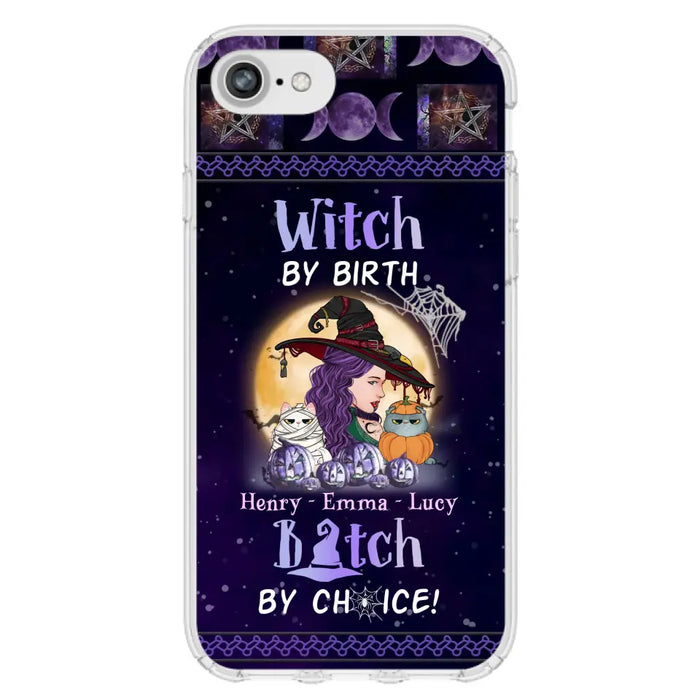 Personalized Witch Mom Phone Case - Gift Idea For Halloween/Witch/Pet Lovers - Witch By Birth Bitch By Choice - Case For iPhone/Samsung