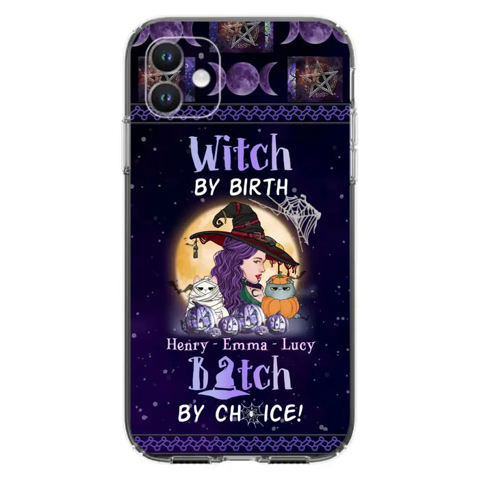 Personalized Witch Mom Phone Case - Gift Idea For Halloween/Witch/Pet Lovers - Witch By Birth Bitch By Choice - Case For iPhone/Samsung