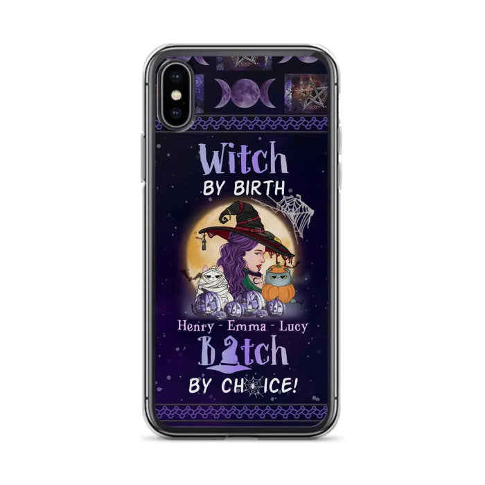 Personalized Witch Mom Phone Case - Gift Idea For Halloween/Witch/Pet Lovers - Witch By Birth Bitch By Choice - Case For iPhone/Samsung