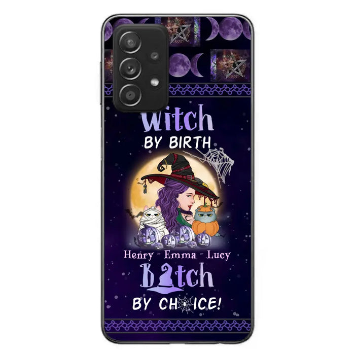 Personalized Witch Mom Phone Case - Gift Idea For Halloween/Witch/Pet Lovers - Witch By Birth Bitch By Choice - Case For iPhone/Samsung