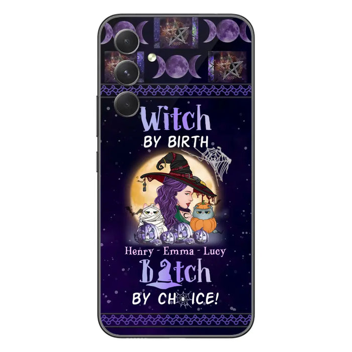 Personalized Witch Mom Phone Case - Gift Idea For Halloween/Witch/Pet Lovers - Witch By Birth Bitch By Choice - Case For iPhone/Samsung