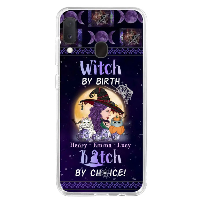 Personalized Witch Mom Phone Case - Gift Idea For Halloween/Witch/Pet Lovers - Witch By Birth Bitch By Choice - Case For iPhone/Samsung