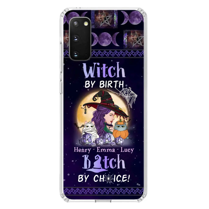 Personalized Witch Mom Phone Case - Gift Idea For Halloween/Witch/Pet Lovers - Witch By Birth Bitch By Choice - Case For iPhone/Samsung