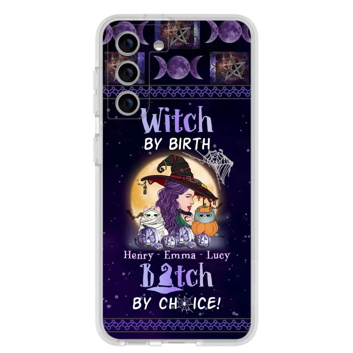 Personalized Witch Mom Phone Case - Gift Idea For Halloween/Witch/Pet Lovers - Witch By Birth Bitch By Choice - Case For iPhone/Samsung