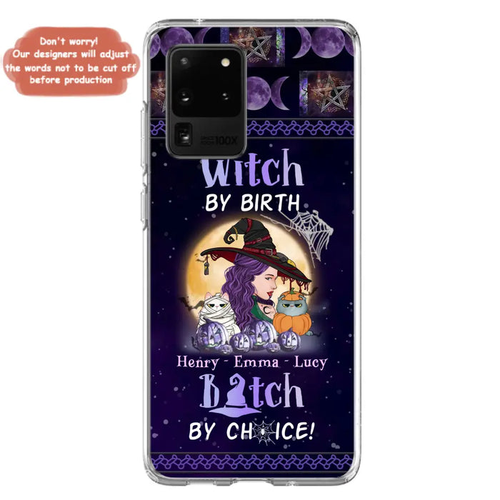 Personalized Witch Mom Phone Case - Gift Idea For Halloween/Witch/Pet Lovers - Witch By Birth Bitch By Choice - Case For iPhone/Samsung