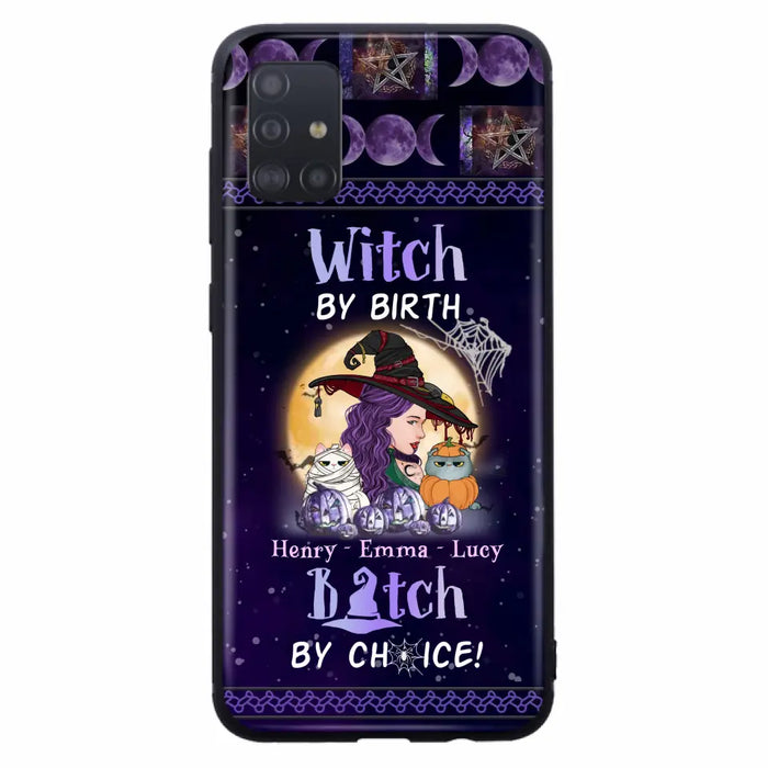 Personalized Witch Mom Phone Case - Gift Idea For Halloween/Witch/Pet Lovers - Witch By Birth Bitch By Choice - Case For iPhone/Samsung