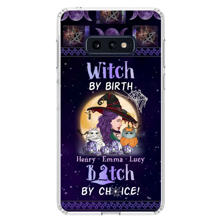 Personalized Witch Mom Phone Case - Gift Idea For Halloween/Witch/Pet Lovers - Witch By Birth Bitch By Choice - Case For iPhone/Samsung