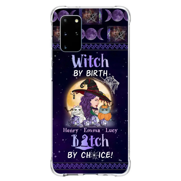 Personalized Witch Mom Phone Case - Gift Idea For Halloween/Witch/Pet Lovers - Witch By Birth Bitch By Choice - Case For iPhone/Samsung