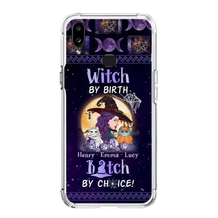 Personalized Witch Mom Phone Case - Gift Idea For Halloween/Witch/Pet Lovers - Witch By Birth Bitch By Choice - Case For iPhone/Samsung