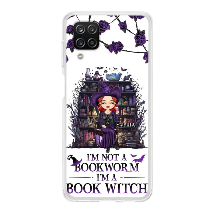 Personalized Witch Phone Case - Halloween Gift Idea For Witch Lovers/Book Lovers - I'm Not A Book Worm I'm A Book Witch - Case For iPhone/Samsung