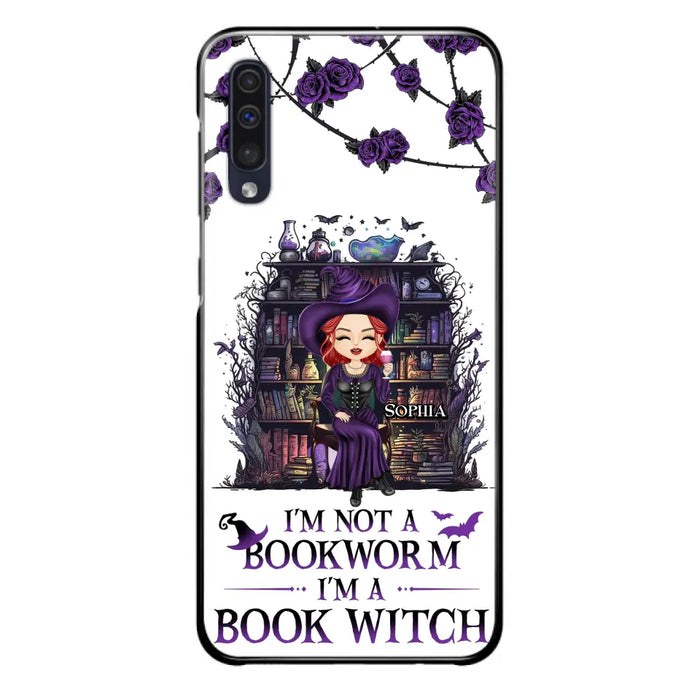 Personalized Witch Phone Case - Halloween Gift Idea For Witch Lovers/Book Lovers - I'm Not A Book Worm I'm A Book Witch - Case For iPhone/Samsung