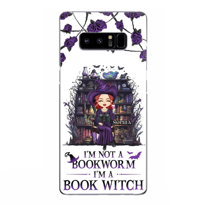 Personalized Witch Phone Case - Halloween Gift Idea For Witch Lovers/Book Lovers - I'm Not A Book Worm I'm A Book Witch - Case For iPhone/Samsung