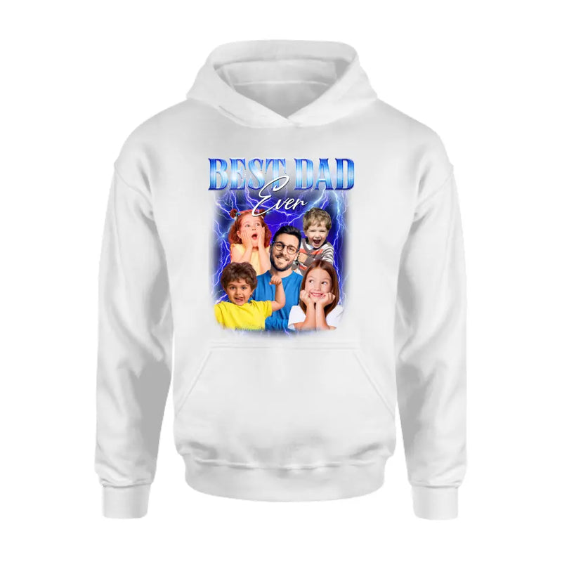 Personalized Dad Photo Shirt/Hoodie - Up to 5 Photos - Gift Idea For Father's Day - Best Dad Ever
