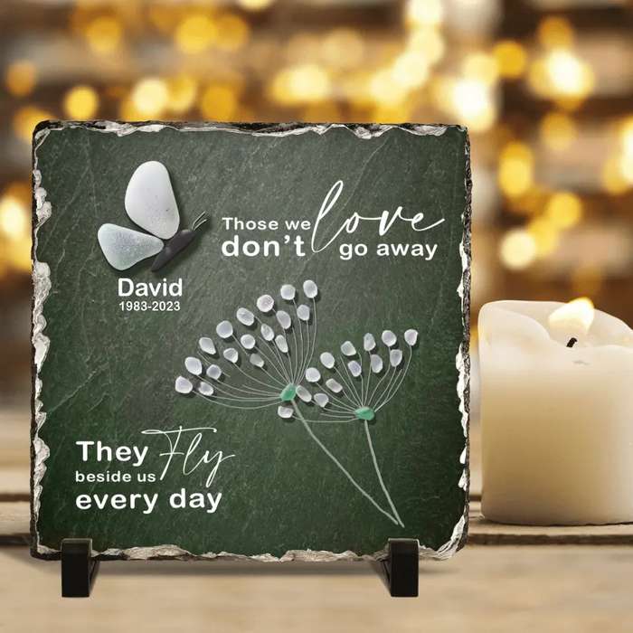 Custom Personalized Memorial Butterfly Square Lithograph - Best Gift Idea - Always On My Mind Forever In My Heart