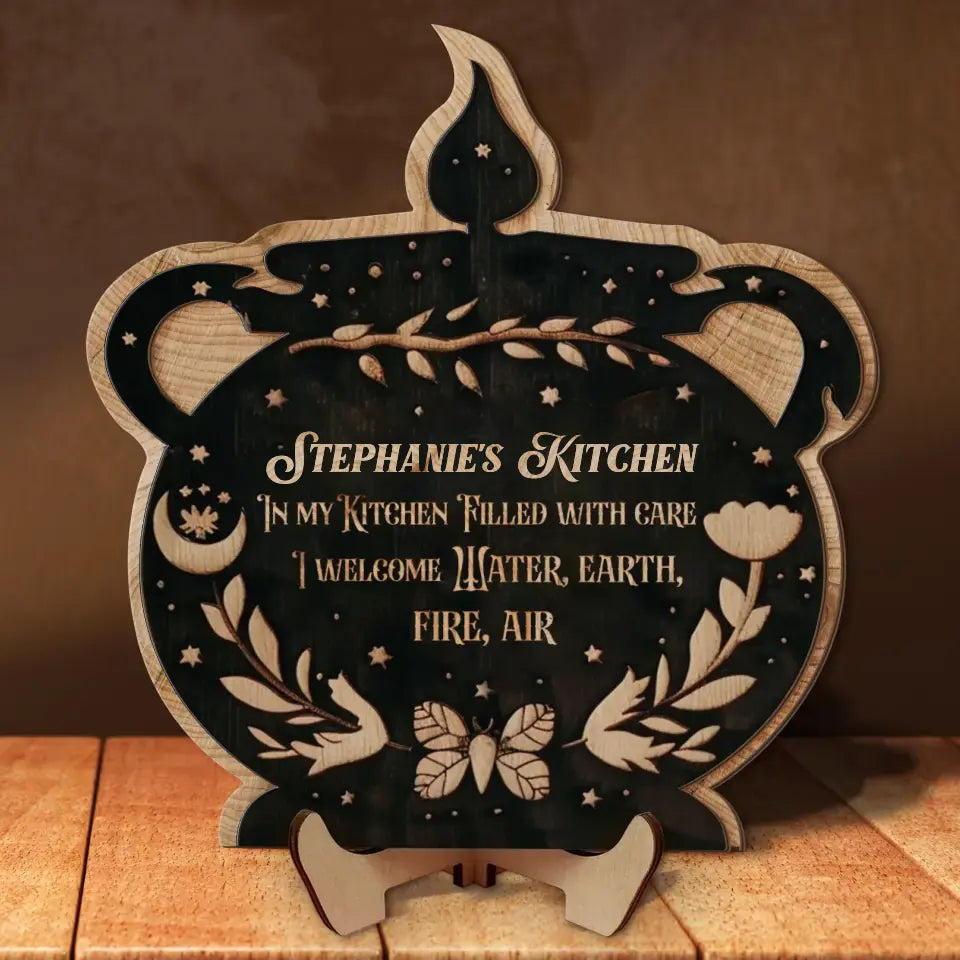 Personalized Halloween 2 Layered Wooden Art - Gift Idea For Couple/ Family/ Pet Lover - Home Sweet Haunted Home