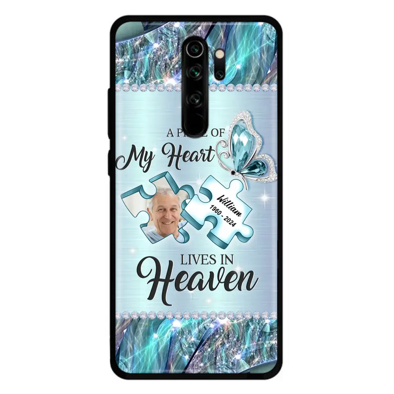 Custom Personalized Memorial Photo Phone Case - Memorial Gift Idea for Father's Day - A Piece Of My Heart Lives In Heaven - Case for Xiaomi/Huawei/Oppo