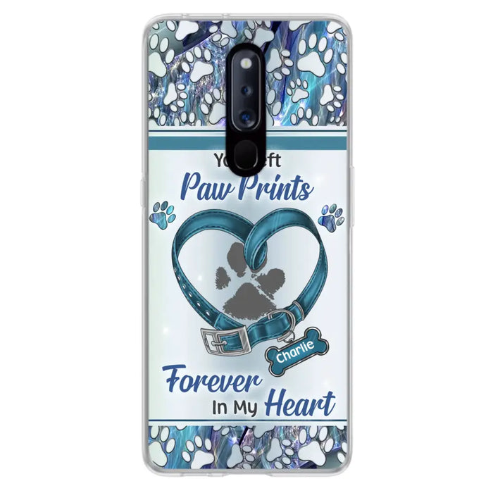 Custom Personalized Memorial Dog Collar Phone Case - Memorial Gift Idea For Dog Lover - You Left Paw Prints Forever In My Heart - Case For Xiaomi/ Huawei/ Oppo