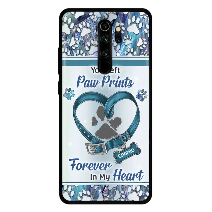 Custom Personalized Memorial Dog Collar Phone Case - Memorial Gift Idea For Dog Lover - You Left Paw Prints Forever In My Heart - Case For Xiaomi/ Huawei/ Oppo